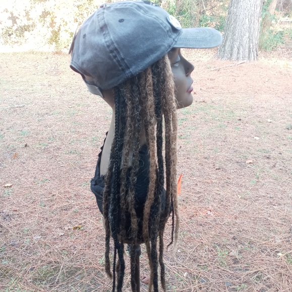 Black brown handmade Ombre tie on loc extensions - Picture 8 of 13